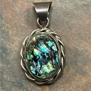 Silver Abalone Pendant